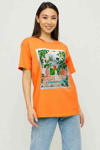 Футболка Oversize / air print / - SvitStyle