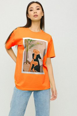 Футболка Oversize / air print / - 8630390 - SvitStyle