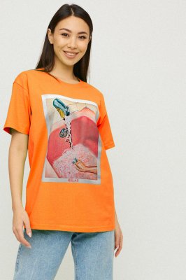 Футболка Oversize / air print / - 8630394 - SvitStyle