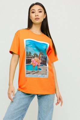 Футболка Oversize / air print / - 8630397 - SvitStyle