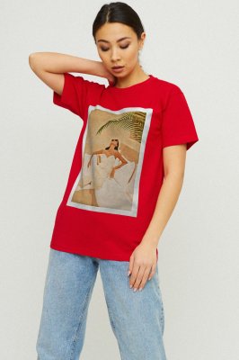 Футболка Boyfriend / air print / - 8630441 - SvitStyle