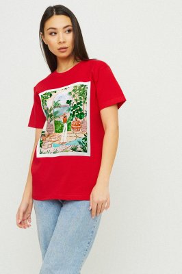 Футболка Boyfriend / air print / - SvitStyle