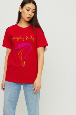 Футболка Boyfriend / air print / - 8630455 - SvitStyle