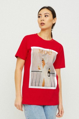 Футболка Boyfriend / air print / - 8630456 - SvitStyle