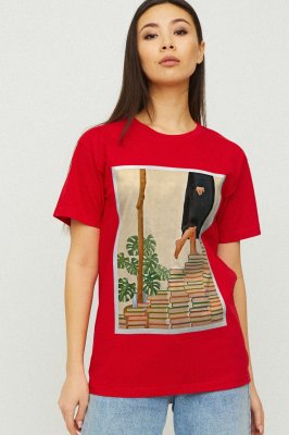 Футболка Boyfriend / air print / - 8630468 - SvitStyle