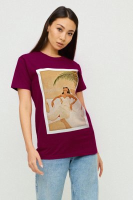 Футболка Boyfriend / air print / - 8630480 - SvitStyle