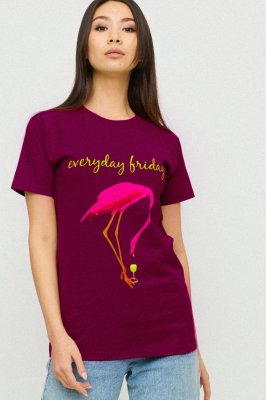 Футболка Boyfriend / air print / - 8630487 - SvitStyle