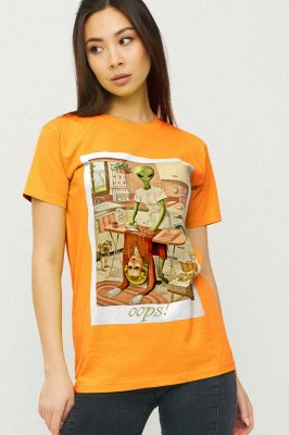 Футболка Boyfriend / air print / - 8630529 - SvitStyle