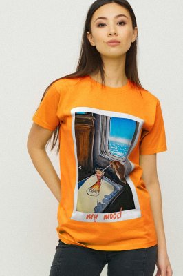 Футболка Boyfriend / air print / - 8630537 - SvitStyle