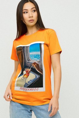 Футболка Boyfriend / air print / - 8630539 - SvitStyle