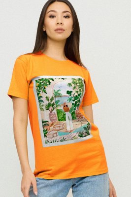 Футболка Boyfriend / air print / - 8630540 - SvitStyle