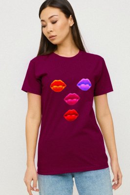 Футболка Boyfriend / air print / - 8630630 - SvitStyle