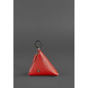 Жіноча шкіряна монетниця 2.0 Піраміда червона - 8536773 - SvitStyle
