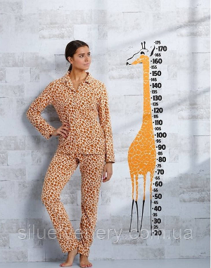 Теплый флисовый домашний комплект 'Giraffe' Rebelle Нидерланды оранжево-белый мягкий флис - 8589191 - SvitStyle