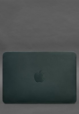Шкіряний чохол для MacBook Air 15-inch (2023) Зелений - 8594726 - SvitStyle