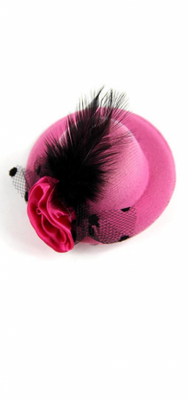 Міні капелюшок рожева - 3594078 - SvitStyle