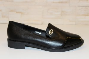 Туфлі жіночі чорні на маленькому каблуці Т807 - 8610055 - SvitStyle