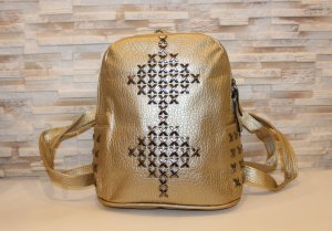 Модний золотистий жіночий рюкзак код 7-242 - 8610069 - SvitStyle