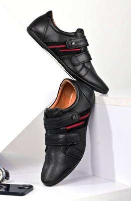 Туфлі жіночі чорні на липучках Т1545 - 8611013 - SvitStyle