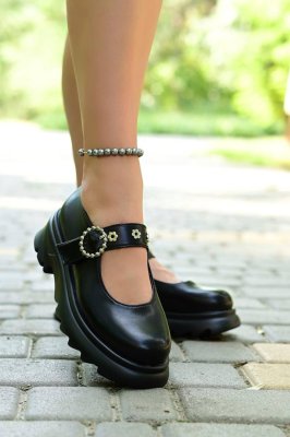 Туфлі жіночі чорні на липучках Т1716 - 8612430 - SvitStyle