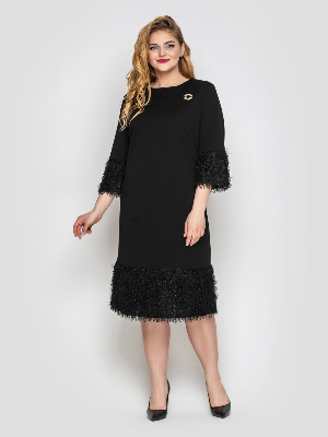Женское платье Тереза  черное 52 - 8587717 - SvitStyle