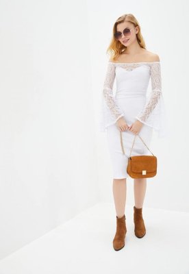 Жіноча сукня Подіум Fleur 25493-WHITE XS Білий - 8581511 - SvitStyle