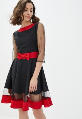 Жіноча сукня Подіум Comely 23981-BLACK XS Чорний - 8581606 - SvitStyle