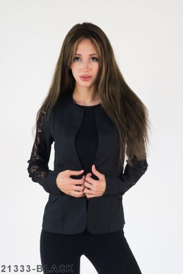 Жіночий піджак Подіум Darline 21333-BLACK XS Чорний - 8581775 - SvitStyle