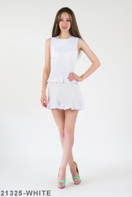 Жіноче плаття Подіум Rosalina 21325-WHITE XS Білий - 8581829 - SvitStyle