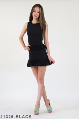 Жіноче плаття Подіум Rosalina 21325-BLACK XS Чорний - 8581830 - SvitStyle