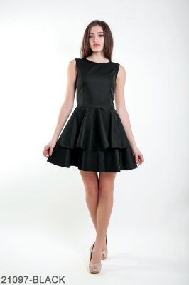 Жіноче плаття Подіум Evis 21097-BLACK XS Чорний - 8582105 - SvitStyle