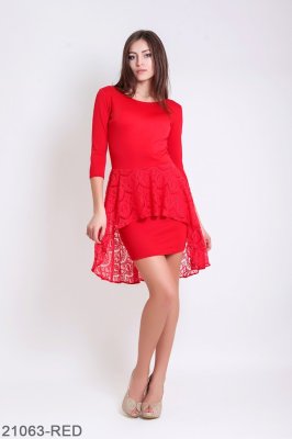 Жіноче плаття Подіум Marena 21063-RED XS Червоний - 8582146 - SvitStyle