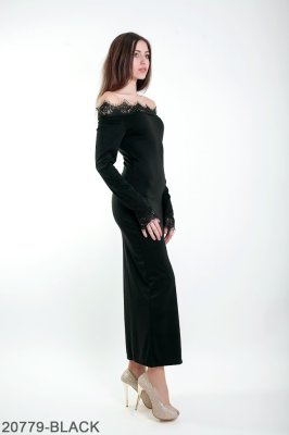 Жіноче плаття Подіум Viola 20779-BLACK XS Чорний - 8582554 - SvitStyle