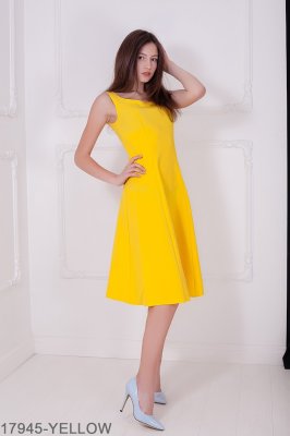 Жіноче плаття Подіум Alexa 17945-YELLOW XS Жовтий - 8583351 - SvitStyle