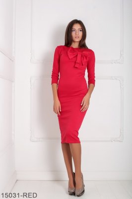 Жіноче плаття Подіум Malabari 15031-RED S Червоний - SvitStyle