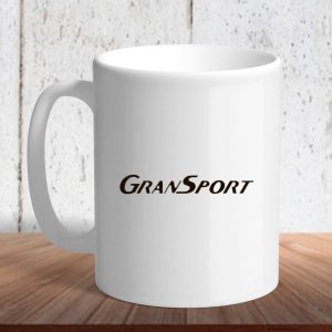 Біла кружка (чашка) з логотипом автомобіля "GranSport" - 8197167 - SvitStyle