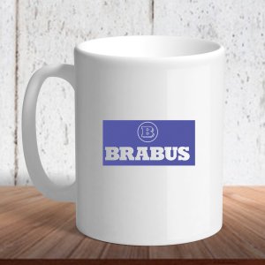 Біла кружка (чашка) з логотипом автомобіля "Brabus" - 8197182 - SvitStyle