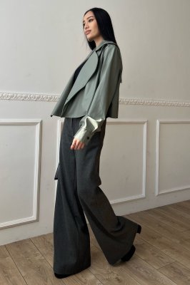 Елегантні жіночі штани-палаццо кольору графіт м. Харків - 8567330 - SvitStyle