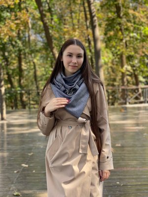 Теплий шарф My Scarf двосторонній , унісекс з вкрапленнями малюнку - 8595146 - SvitStyle