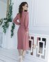 Рожеве приталене плаття з плісировкою (3)