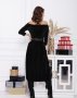 Чорне велюрову сукня з плісировкою (3)