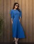 Синє плаття з декоративною спинкою (2)
