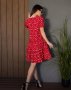 Червона сукня з рюшами та воланами (3)