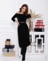 Чорне велюрову сукня з плісировкою (1)