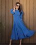 Синє плаття з декоративною спинкою (1)