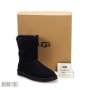 UGG Bailey Button Black Уггі жіночі чорні (5)