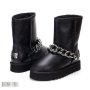 UGG Big Chain Уггі жіночі чорні (6)