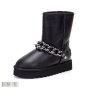 UGG Big Chain Уггі жіночі чорні (5)