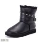 UGG Chrome Hearts zip Уггі жіночі чорні (3)