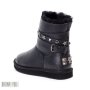 UGG Chrome Hearts zip Уггі жіночі чорні (4)